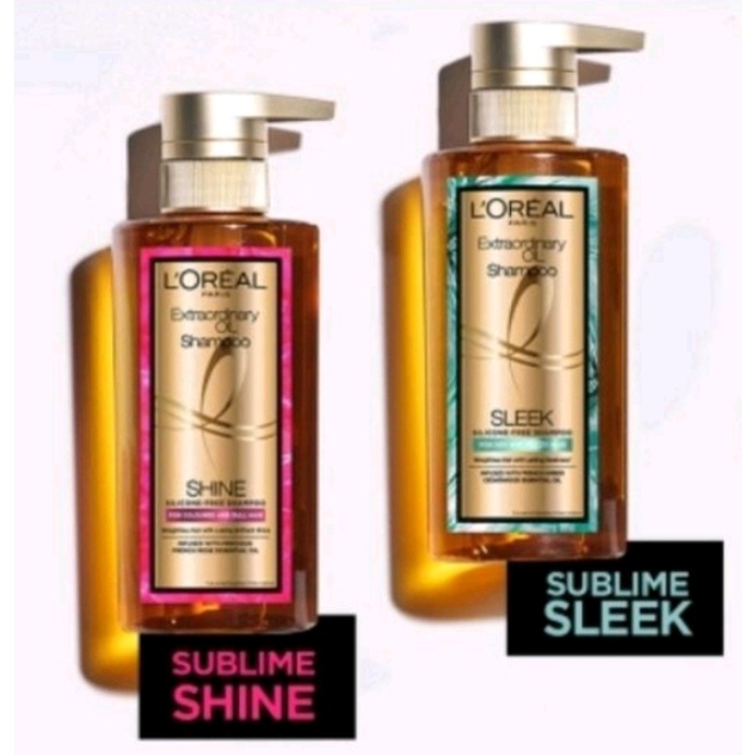 L'Oreal Loreal Paris Extraordinary Oil Premium Shampoo Conditioner Sublime Shine Sleek 440ml