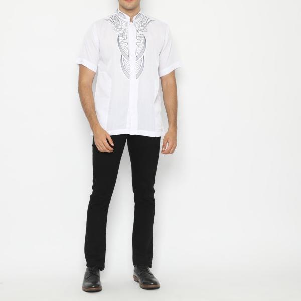 SHOHIB Baju Koko Lengan Pendek ZUBAIR - Biru Muda, M