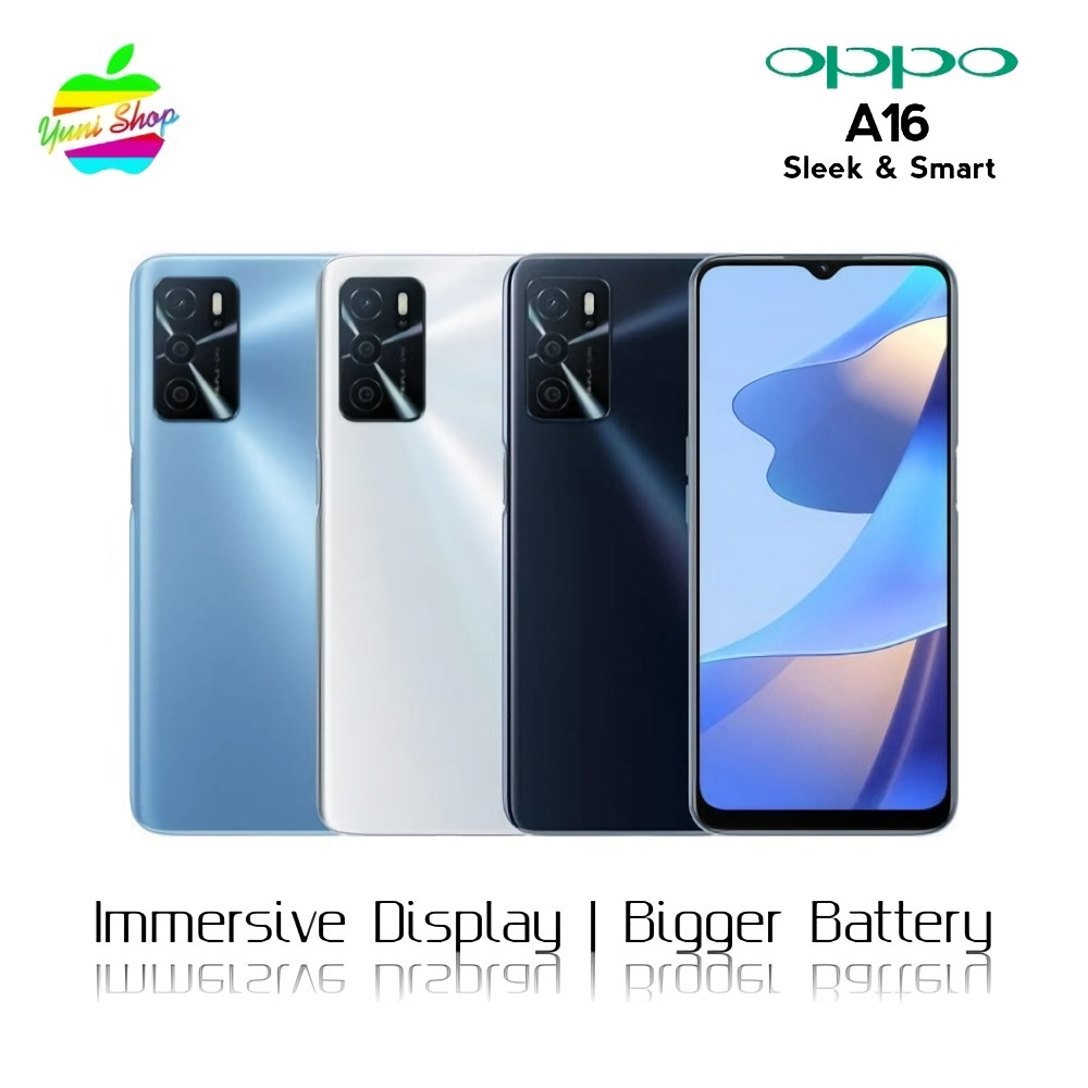 OPPO A16 4/64GB GARANSI 1 TAHUN