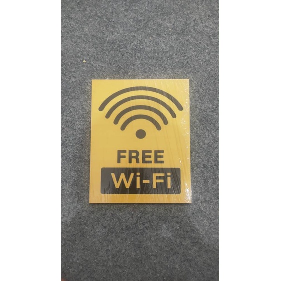 Sign Free Wifi Acrylic Print UV