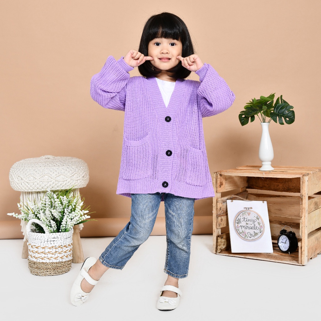 Cardigan Loocy Rajut Anak 2-10tahun || LOCY Sweater Rajut Anak Halus Premium || Cardigan Rajut Anak 