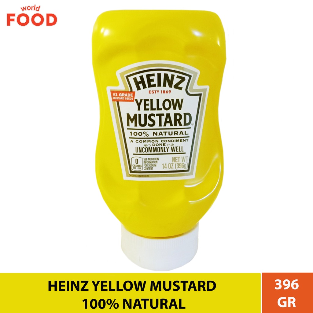 

HEINZ YELLOW MUSTARD 100% NATURAL 14OZ