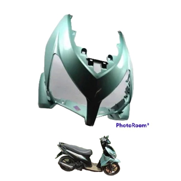 Tameng dasi depan Vario karbu lama hijau muda hijau langit