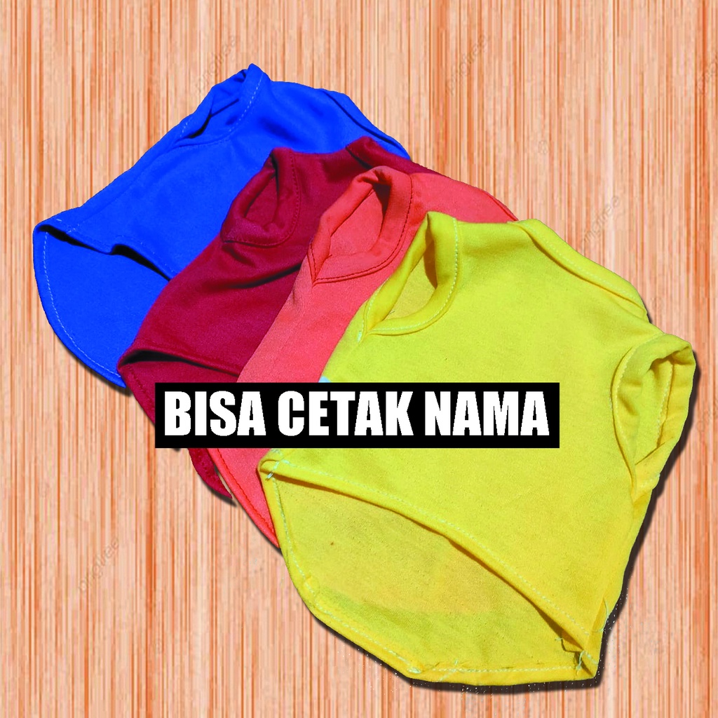 BAJU KUCING KAOS KUCING WARNA POLOS BISA CETAK NAMA