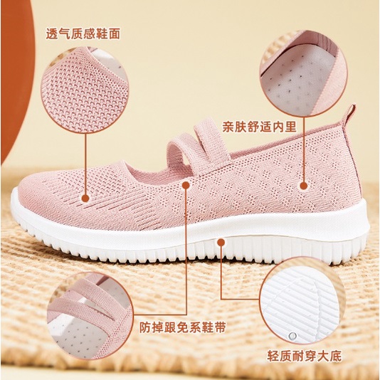 sepatu wanita import sepatu casual empuk 2 tali karet cross strap anti slip