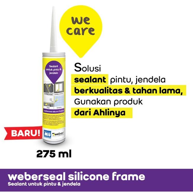 MU Weber Weberseal Silicone Frame Sealant Pintu & Jendela 275 ml - White