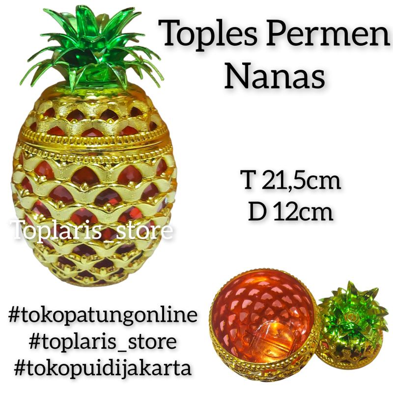 Toples Permen Imlek Nanas Onglai