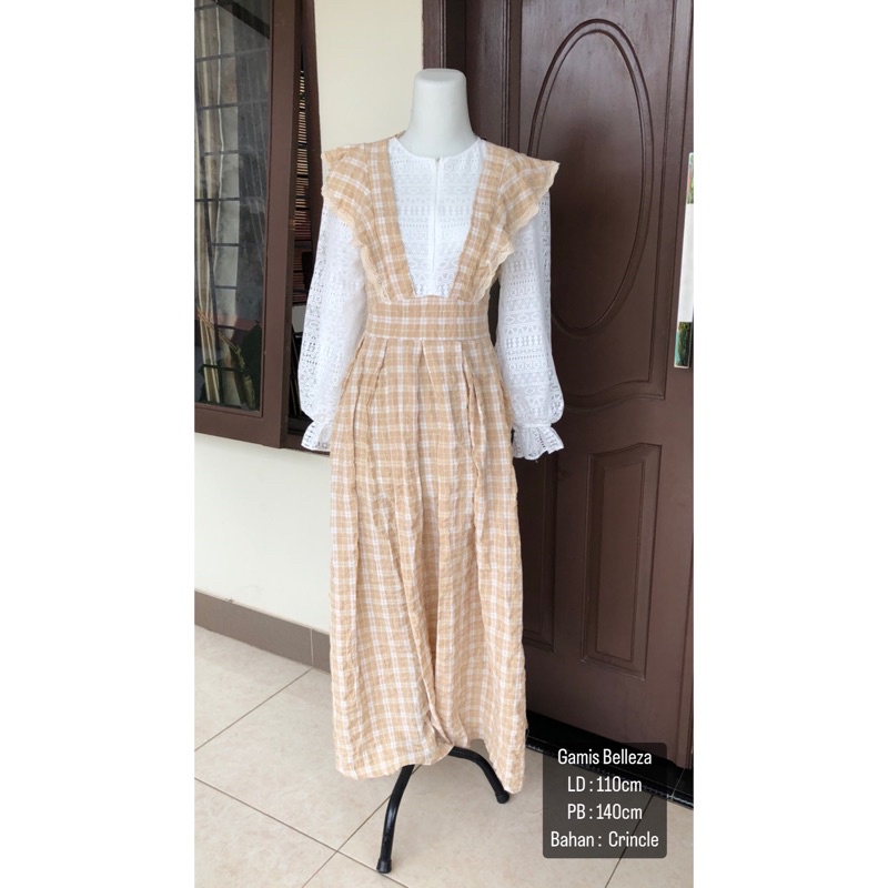 SALE GAMIS PESTA DRESS GAUN MEIJIWANG BELLEZA CRINCLE AIR FLOW