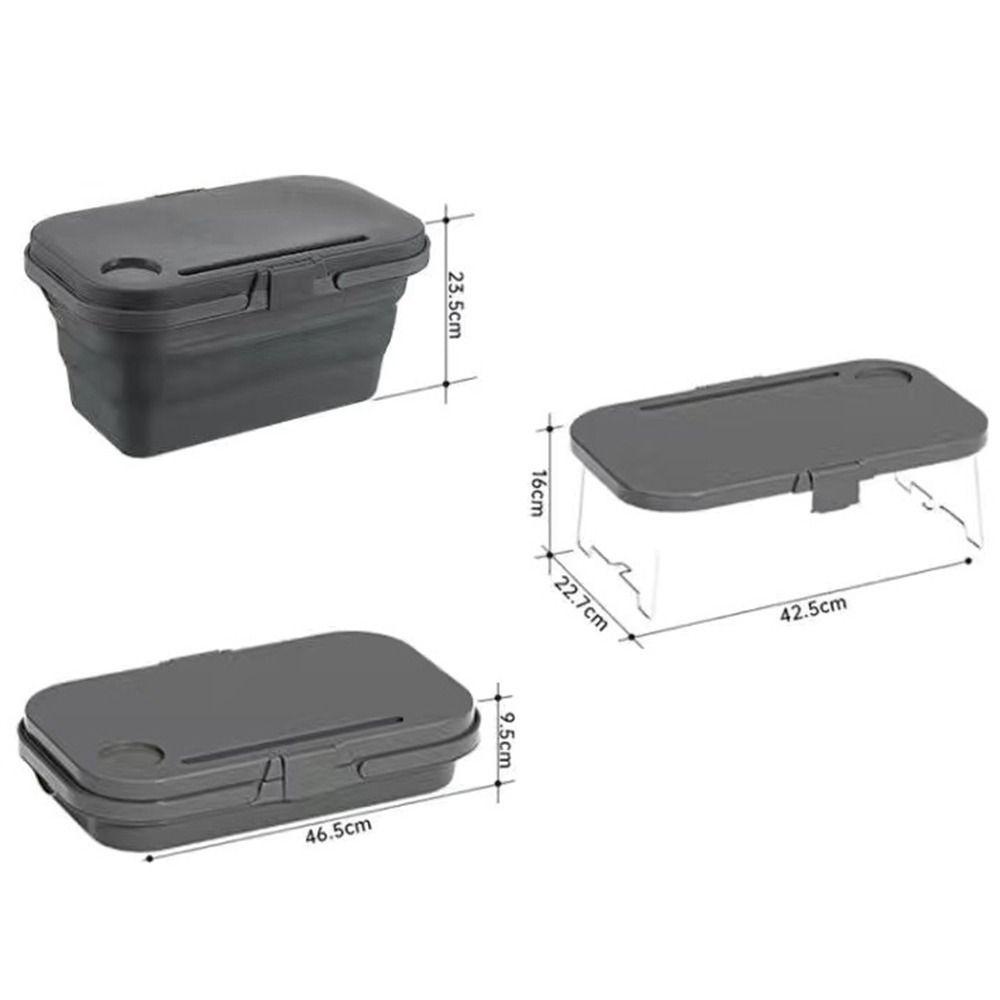 [Elegan] Storage Box Portable Meja Camping Serbaguna Tur Musim Semi Kapasitas Besar Keranjang Serba Serbi Lipat