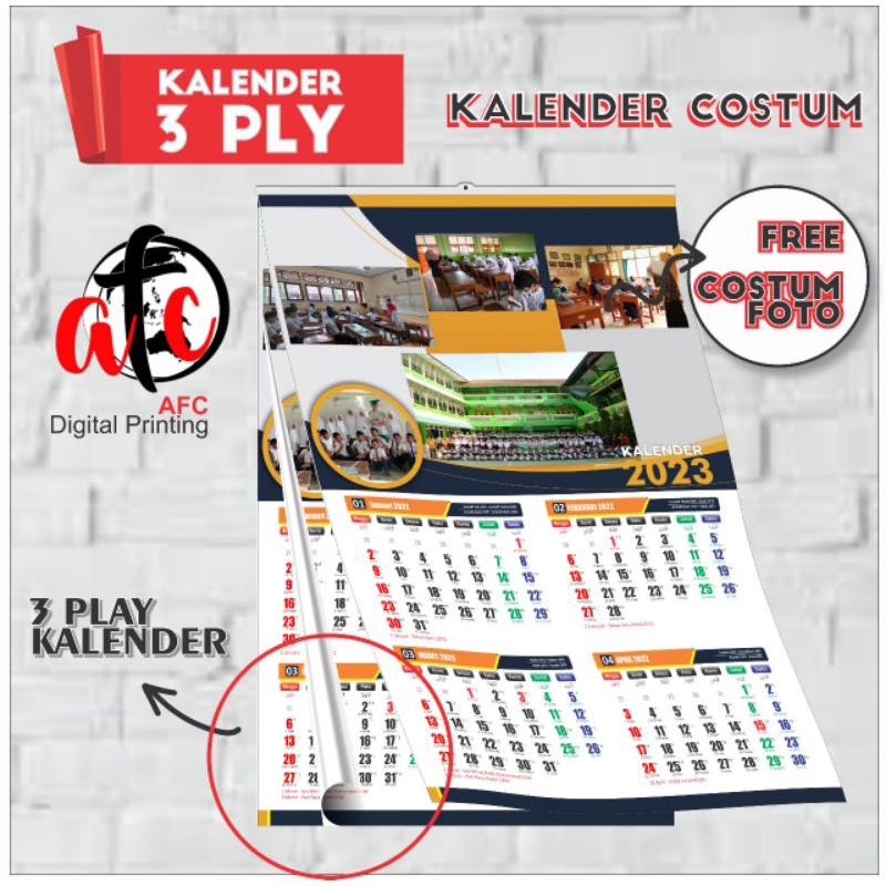 Jual Kalender Custom 3ply | Shopee Indonesia