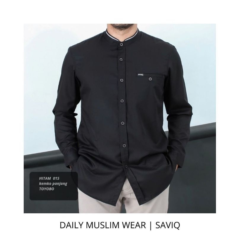 KEMEJA KOKO SAVIQ KURTA LENGAN PANJANG