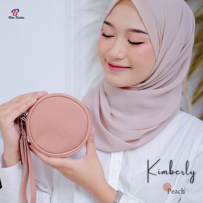 Biru Tsabita Kimberly Dompet Koin Bulat