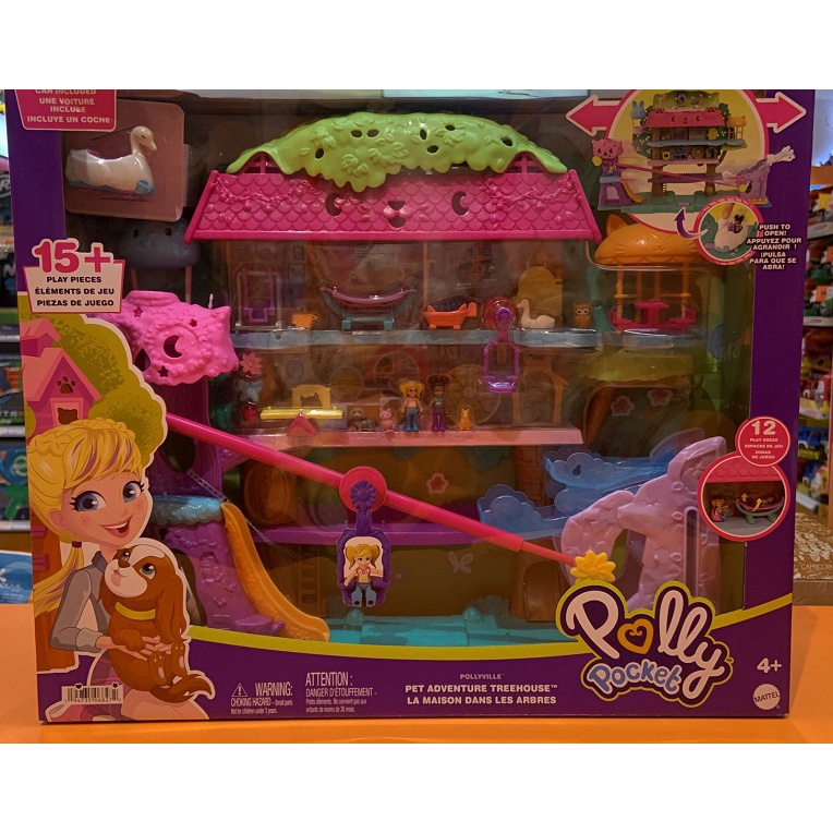 Sale Mainan: Polly Pocket Pet Adventure Treehouse Original Mattel