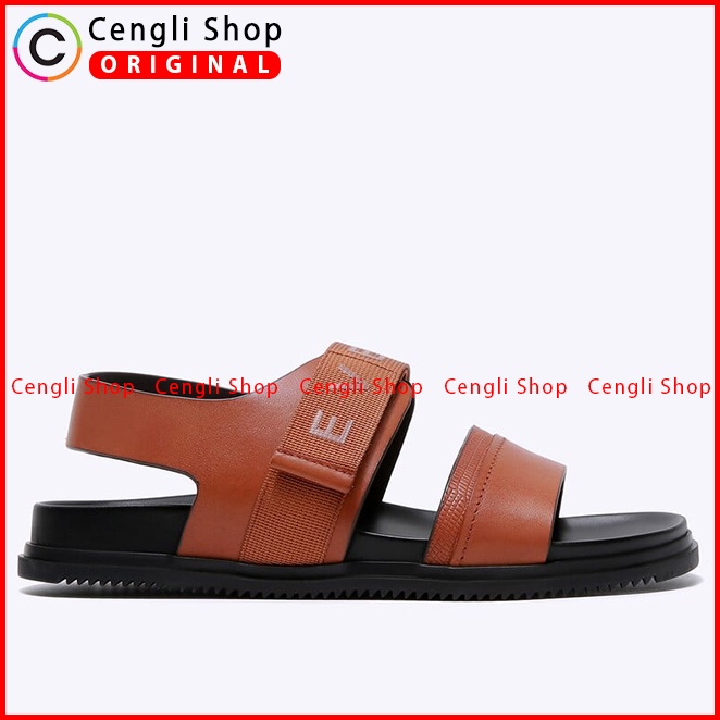 SANDAL SLINGBACK EVERBEST PRIA ORIGINAL CASUAL KULIT ASLI COKLAT EM15