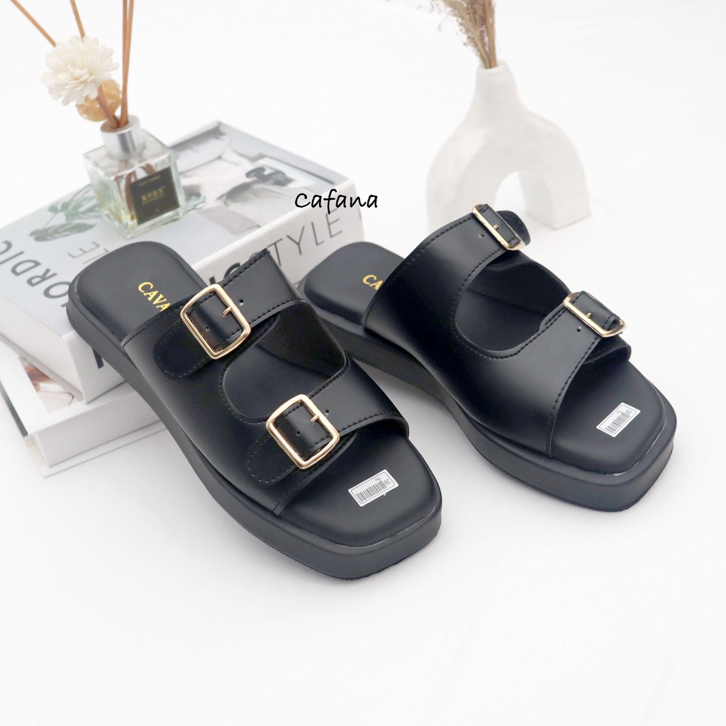 Sandal Wanita Slop Gesper Felisha SDL136