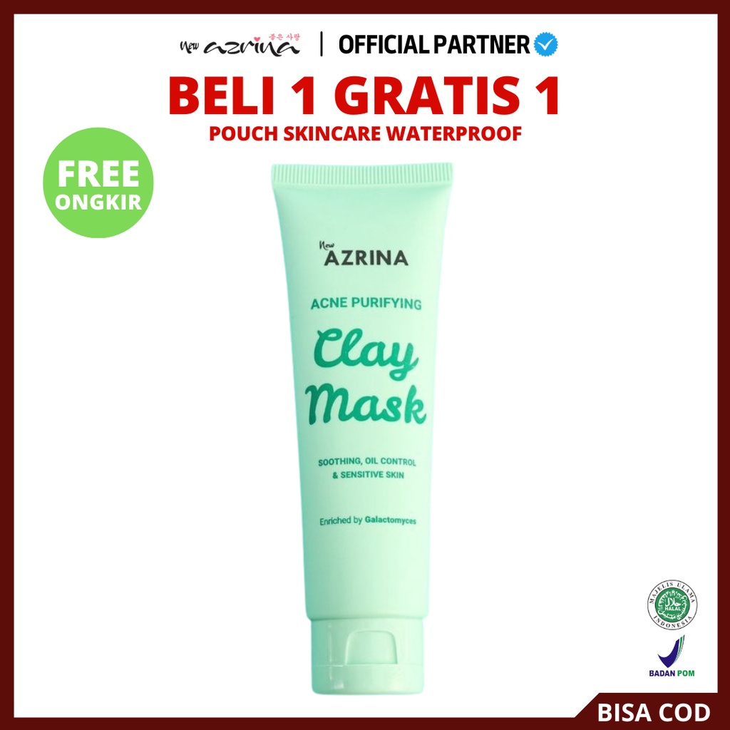 [ FREE GIFT ] Azrina Acne Purifying Clay Mask - Masker Wajah 50ml