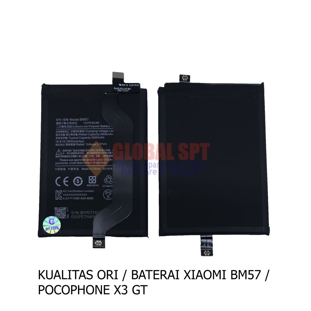 BATERAI XIAOMI BM57 / BATRE X3 GT / BATERE