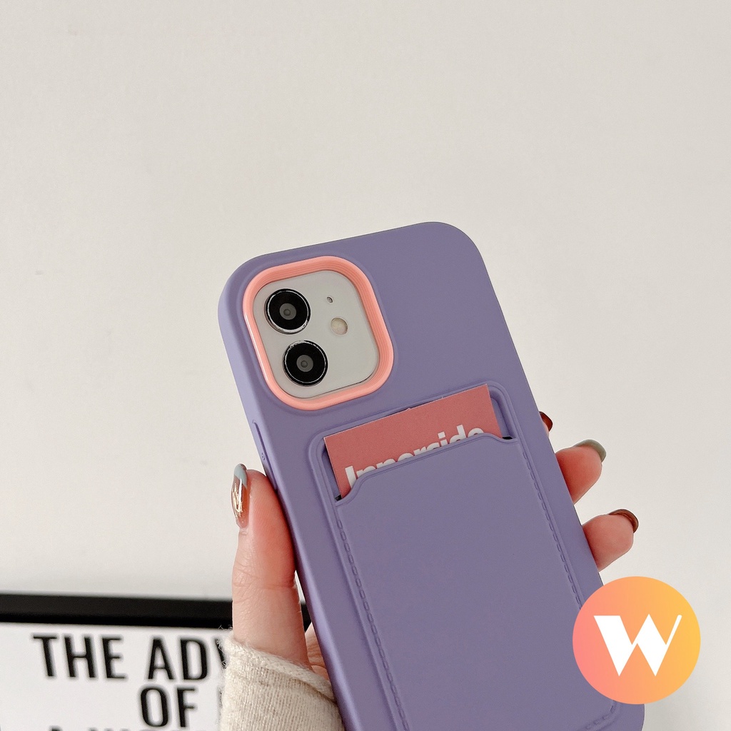 Casing Soft Case Tpu + Dompet Kartu 3 in 1 Untuk iPhone 11 / 7 + / XR / X / XS Max / 7 / 8 / 6 / 6s + / 13 / 14 / 11 / 12 Pro Max / SE 2020