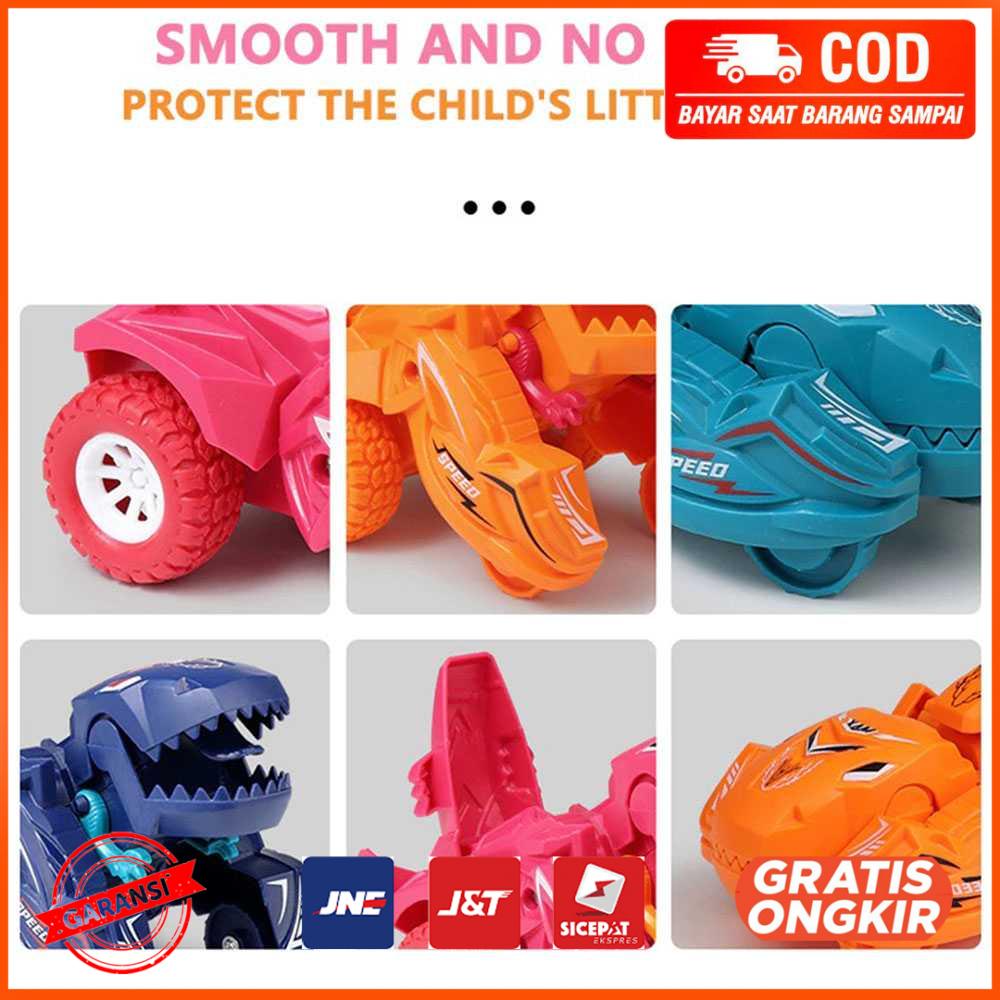 Mainan Mobil Berubah Bentuk Transforming Dinosaur Car DC712