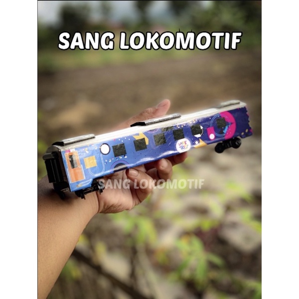 Jual Mainan Miniatur Kereta Api Gerbong Makan Stainless Tell Livery