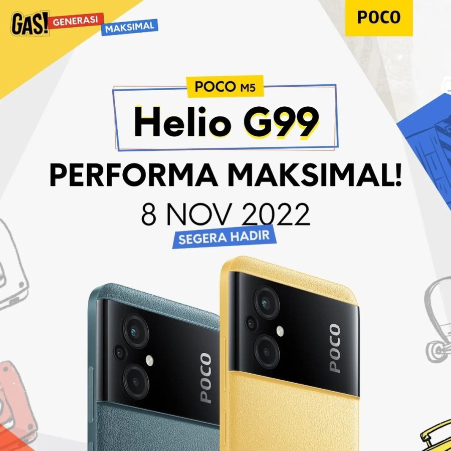 Xiaomi Poco M5 4/128GB 4/64GB Garansi Resmi 128 GB 64 GB Poco M5