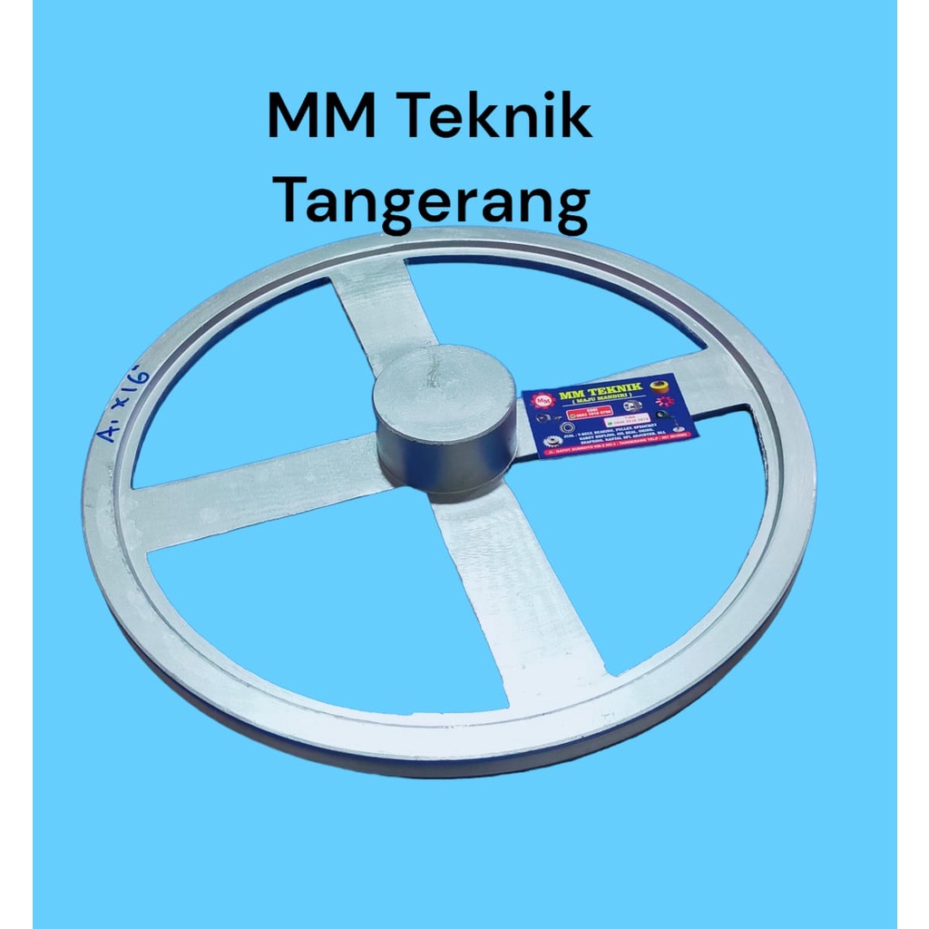 Pully A1 x 16 inchi AS 0 (Buntu), 12 mm Alumunium Poli Pulley Puli All A1x16&quot; A1x16 A1 x 16&quot; A 1x16&quot; 1x16 lobang lubang Pulli A1-16&quot; A1-16