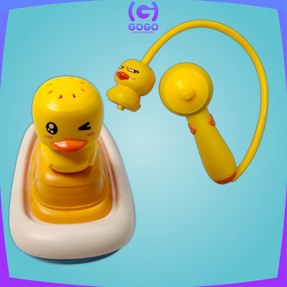 GOGO-M248 M249 Bebek Mainan Mandi Bayi Mainan Anak Balita Semprotan Shower Air Mandi Kepala Bebek / Shower Boneka Bebek