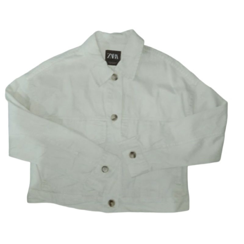 Zara Jaket Jeans Wanita Branded Second