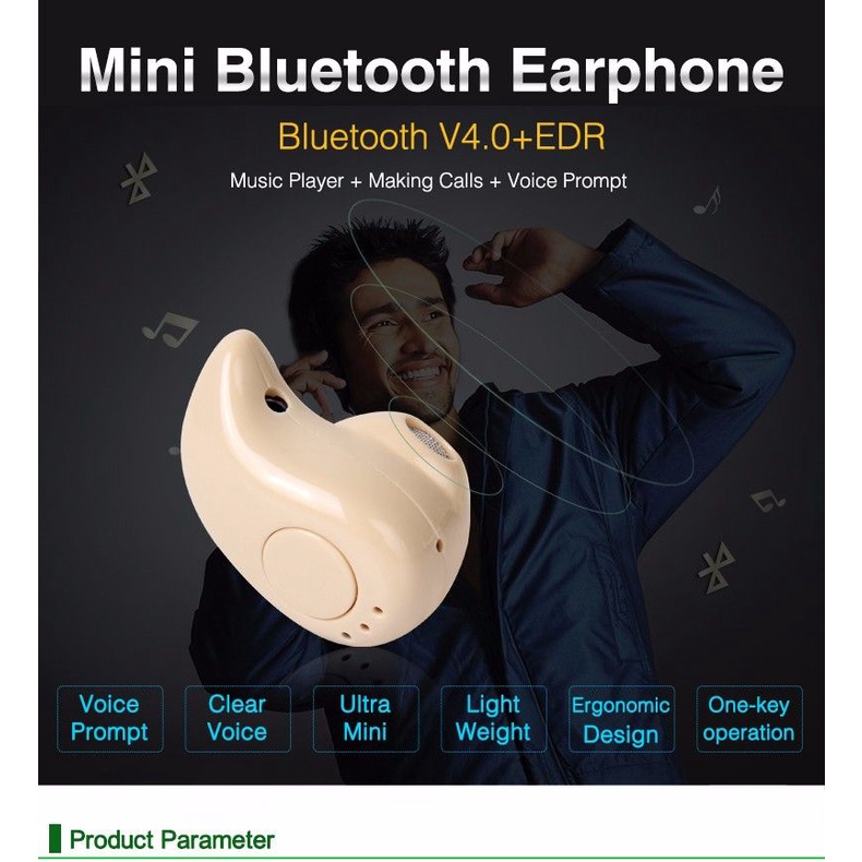 Bluetooth Headset earphone Mini V4.0 Keong S350 Android