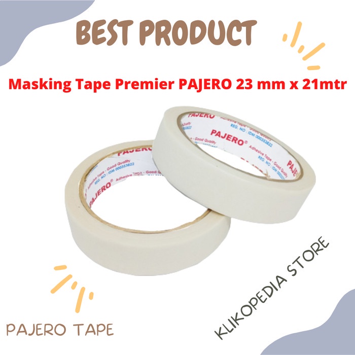 

Masking Tape PAJERO Premier / Isolasi Kertas 1" x 23 Yard
