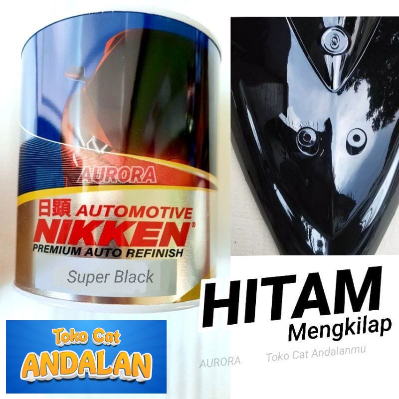 

Toko Cat Andalan - CAT NIKKEN SUPER BLACK 200ML HITAM MENGKILAP NIKEN duco duko diko motor mobil sepeda | Toko Cat Andalan Mobil dan Motol