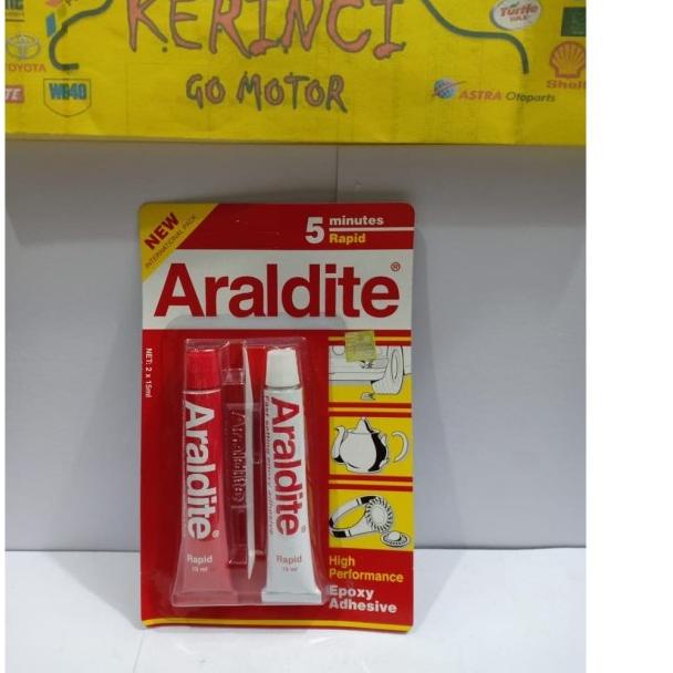 

LEM ARALDITE 5 MENIT MERAH - LEM ARALDITE MERAH 2 X 15ml