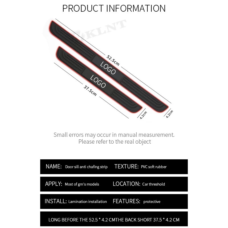 Sill Plate Injakan Kaki Mobil Bahan Karet Tebal isi 4pc