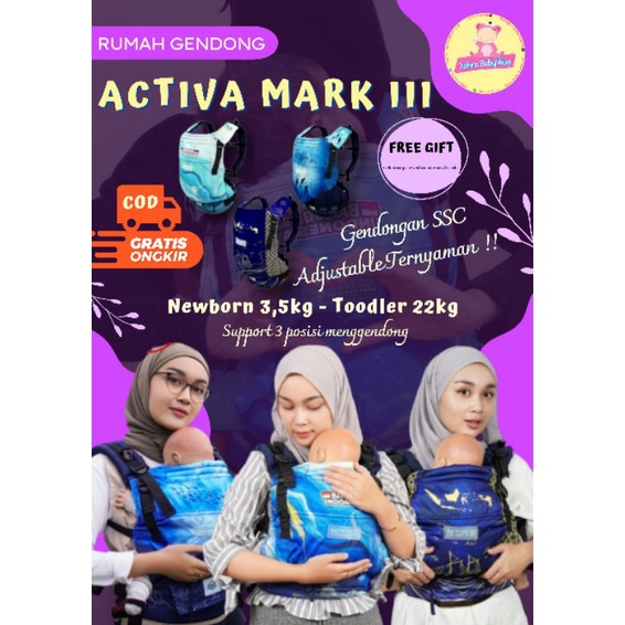 (BISA COD) ACTIVA MARK III / GENDONGAN BAYI SSC ACTIVA MARK 3