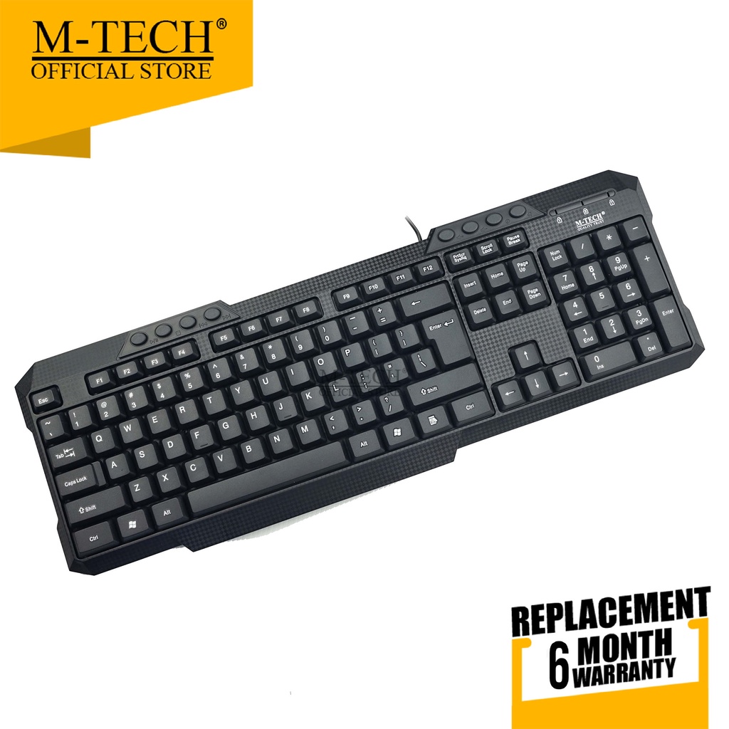 Keyboard M-Tech Original PC Laptop Multimedia Full Size MTK 03