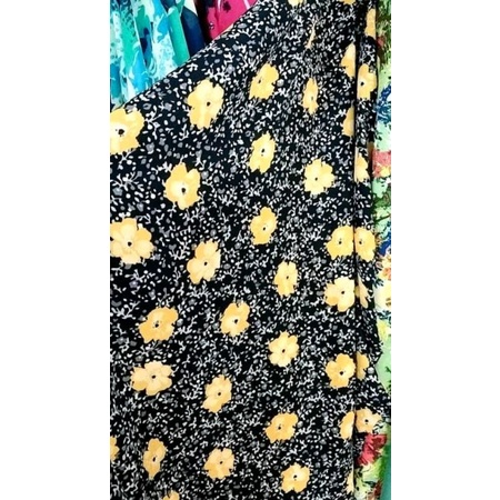 kain/bahan sifon/ceruty motip