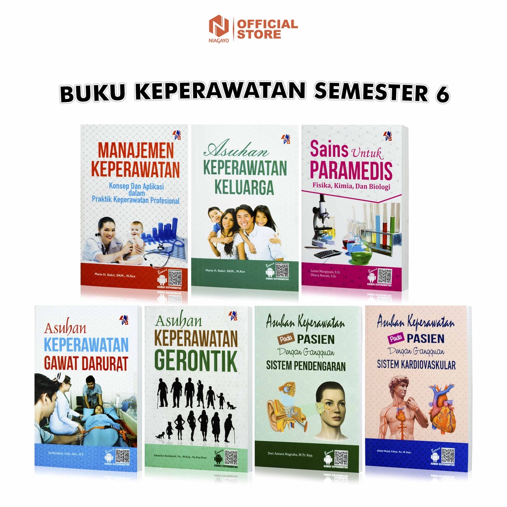 Buku Keperawatan Semester 6 : Manajemen Keperawatan / Asuhan Keperawatan Keluarga / Sains Untuk Para