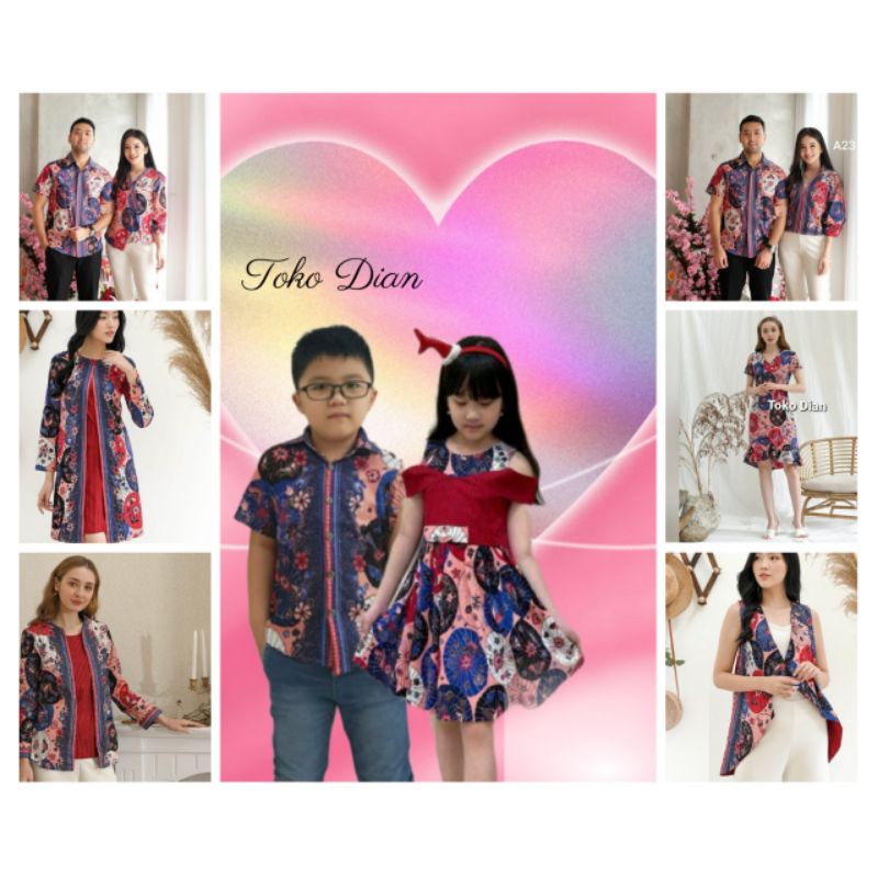 Koleksi Seragam Batik Cheongsam Couple Yusan
