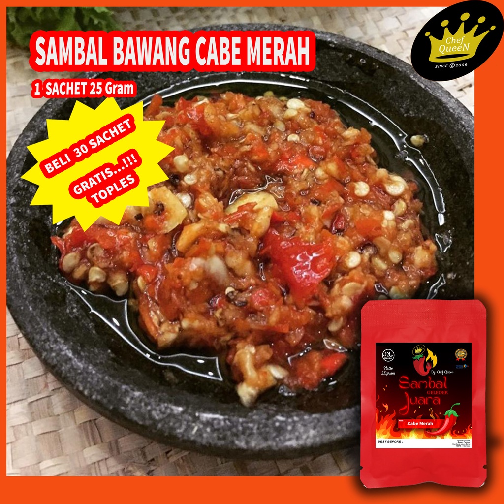 

EAT Sambal SACHET Bawang Geledek JUARA sachet, Sambel Saset, Sambal BABY CUMI | Sambel PETE | Sambal Jengkol | Sambal Teri Medan | Sambal Hijau Teri