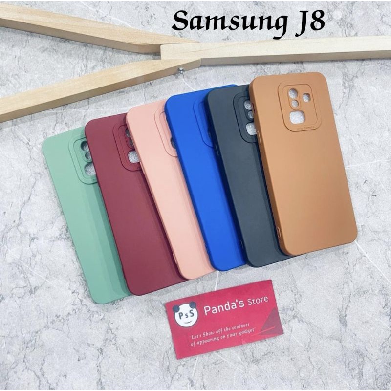 Softcase Pro Camera Samsung J8 Candy Case Full Color 3D Silikon TPU