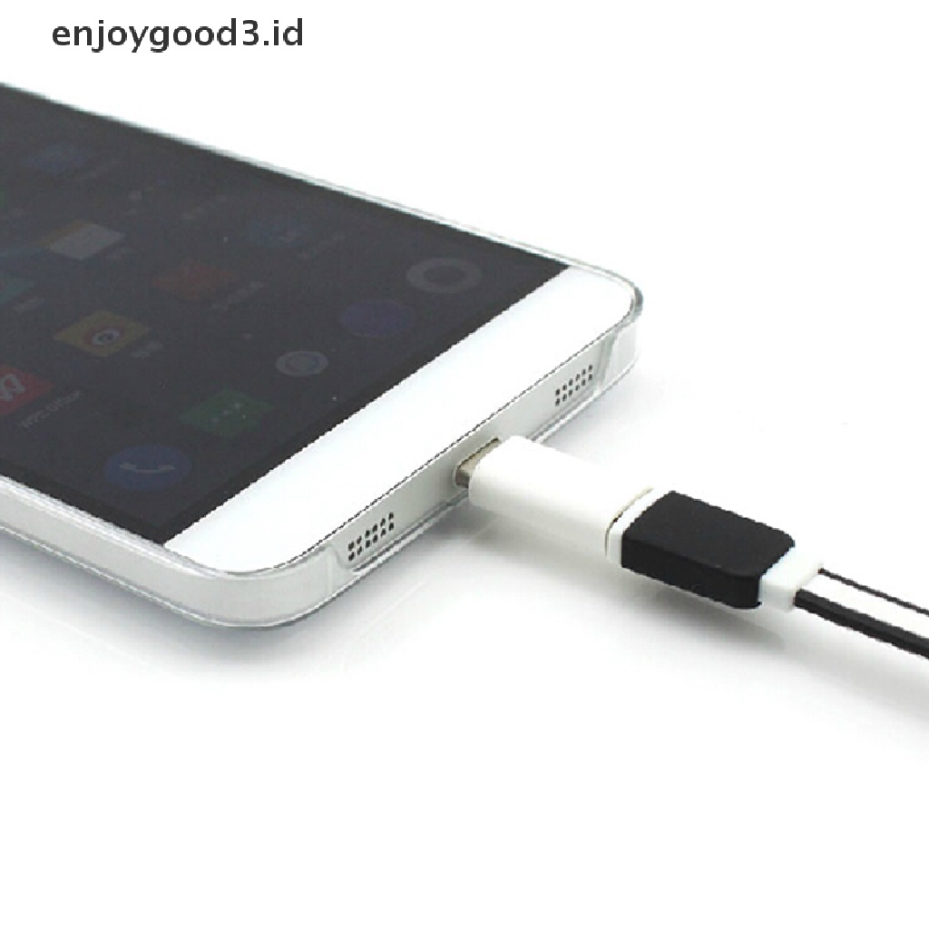 Adapter Konverter USB 3.1 Tipe C Male Ke Micro USB Female Warna Putih