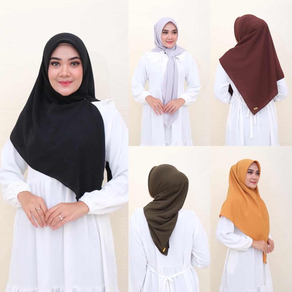 Hijab Segi Empat 130 x 130 Wolfis Premium by Zirfa Scarf