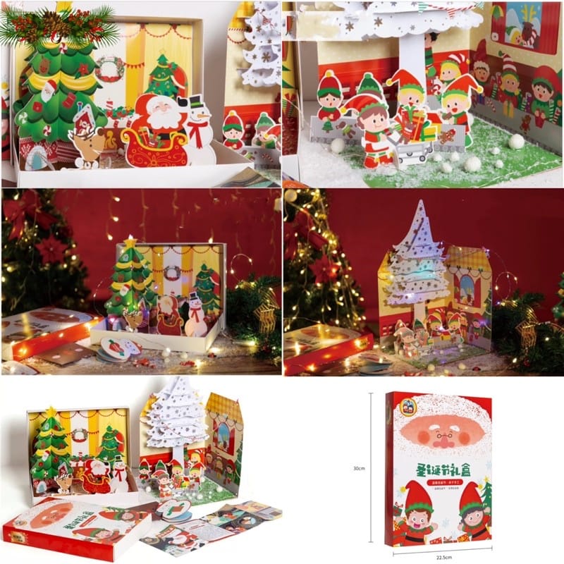 DIY Christmas Scene prakarya anak