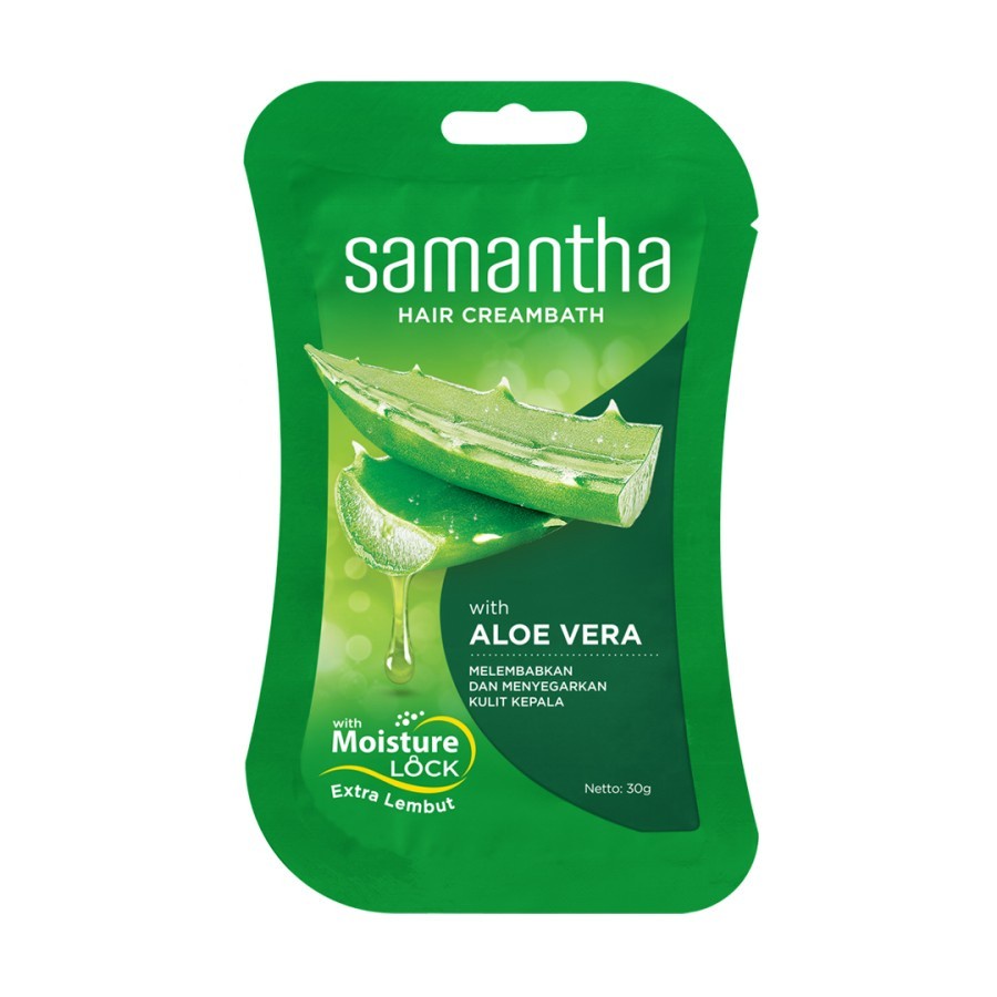 SAMANTHA Hair Creambath 30gr | Aloe Vera | Royal Jelly | Ginseng | Avocado