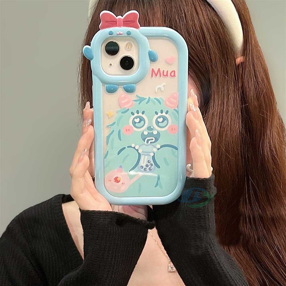 Case Desain Kartun Monster Kecil Untuk IPhone 14 Pro Max 13 Pro Max 11 12 Xr XS Max 6 6S 7 8 Plus