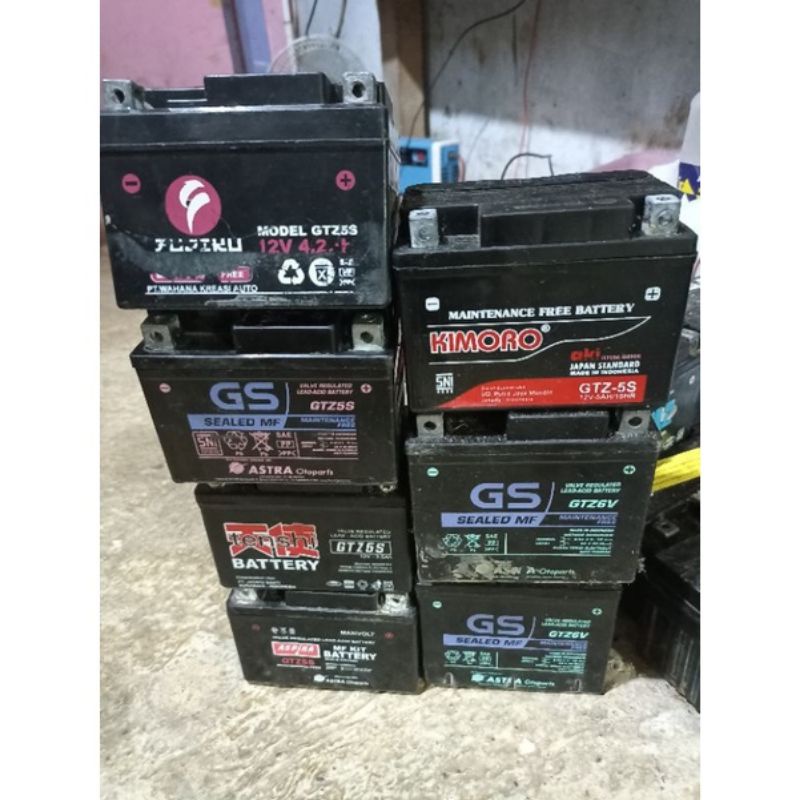 Aki Kering Bekas Motor Tidak kuat stater lampu klakson bisa