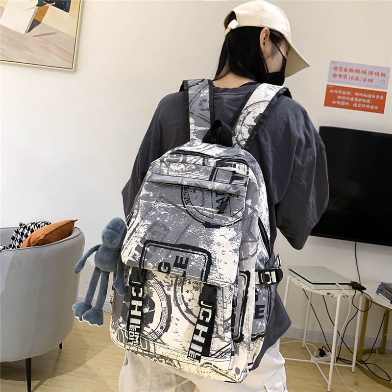 tas ransel import tas slempang emory fashion cewek☜ↂRansel grafiti jalanan trendi versi Korea fashion ransel berkapasitas besar pria dan wanita keren tas sekolah trendi cocok untuk semua