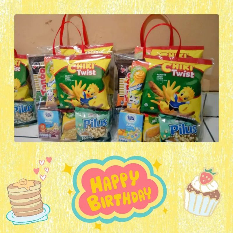 

PAKET SNACK ULANG TAHUN/SOUVENIR ULANG TAHUN SUPER MURAH