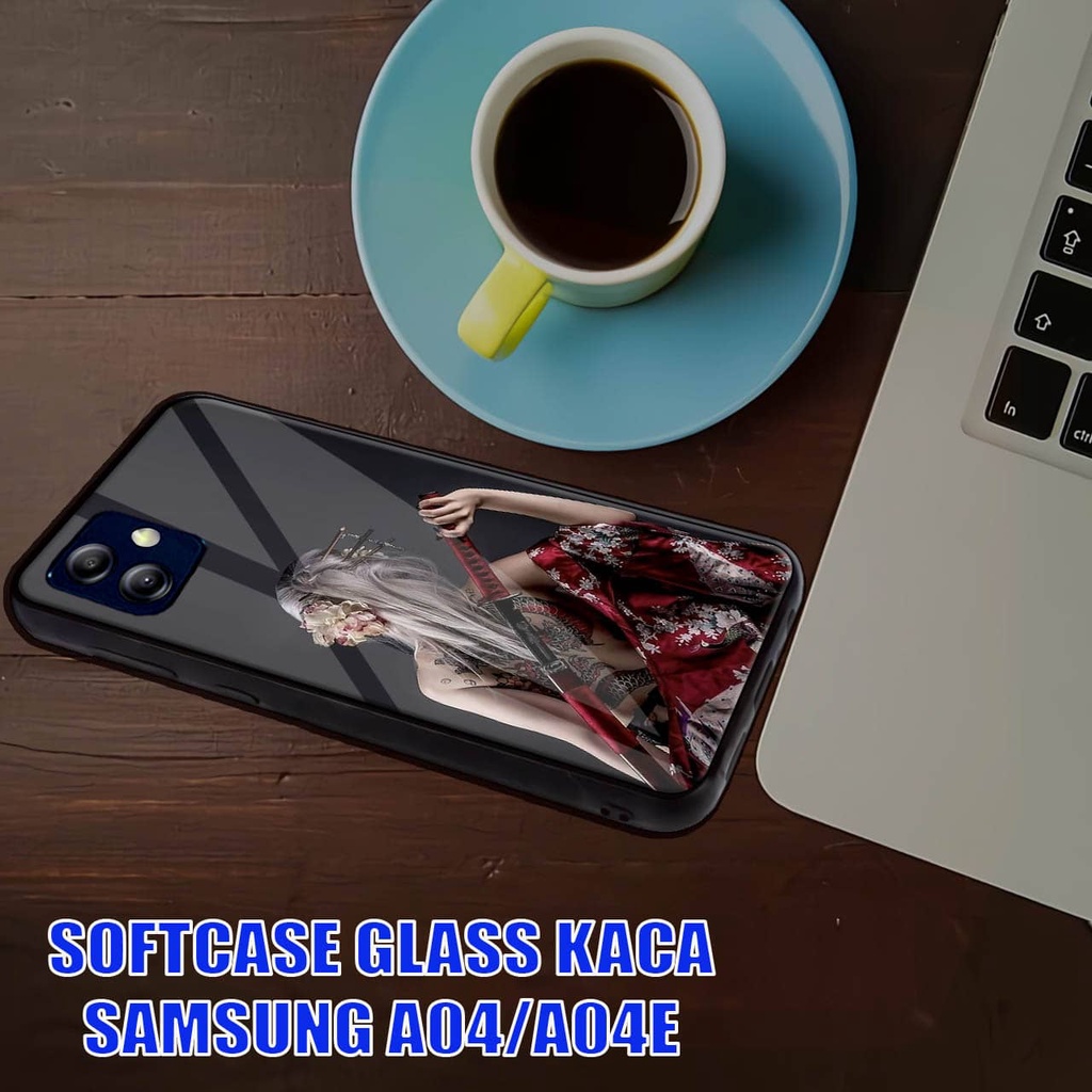 Softcase Glass Kaca Samsung A04 - Case Hp Pelindung Handphone Samsung A04E [ A75]
