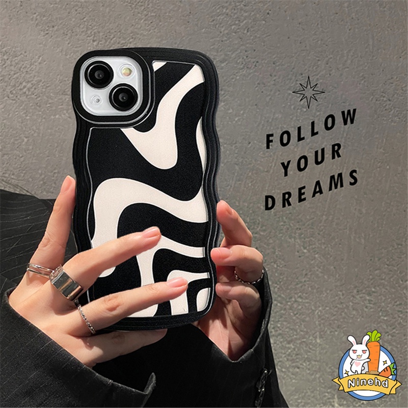 Case Pelindung Pola Zebra Gelombang Untuk OPPO A17 A17K A57 A77 A77s A16 A16k A15 A15s A3s A5s A76 A96 A74 A54 A93 A94 A95 A92 A52 A53 A33 A32 A31 A5 A9 2020 F11 F9 Pro Reno 7 6 5 Pro Reno 8Z 7Z 6Z Cover Penutup Mesin Cuci Zebra Pattern Phone Case